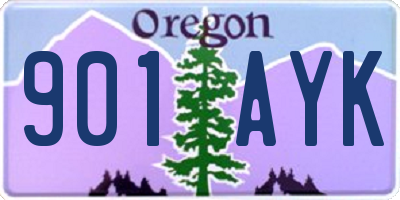 OR license plate 901AYK
