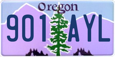 OR license plate 901AYL