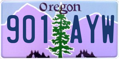 OR license plate 901AYW