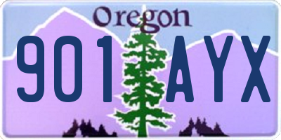 OR license plate 901AYX