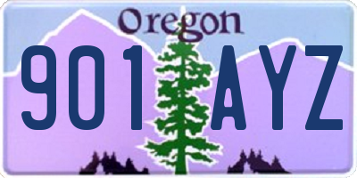 OR license plate 901AYZ