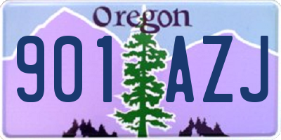 OR license plate 901AZJ