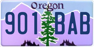 OR license plate 901BAB
