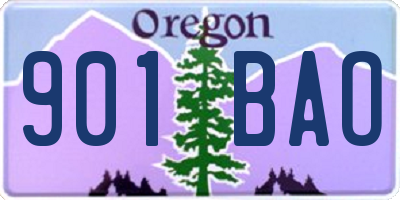 OR license plate 901BAO