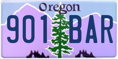 OR license plate 901BAR