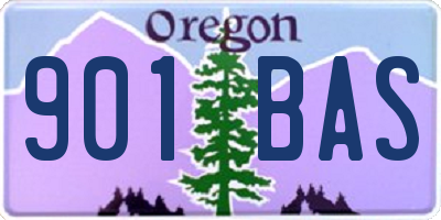 OR license plate 901BAS