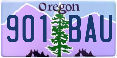 OR license plate 901BAU