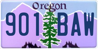 OR license plate 901BAW