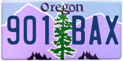 OR license plate 901BAX