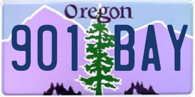 OR license plate 901BAY