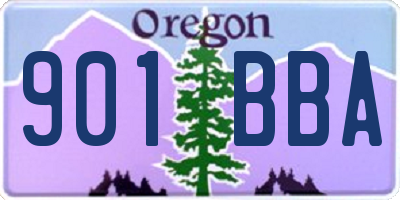 OR license plate 901BBA