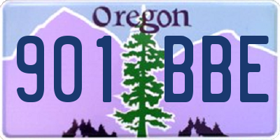 OR license plate 901BBE