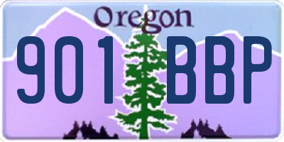 OR license plate 901BBP
