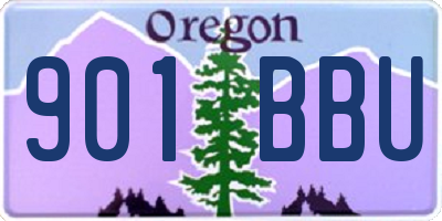 OR license plate 901BBU