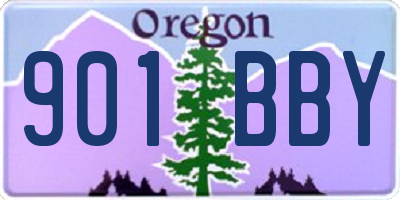OR license plate 901BBY