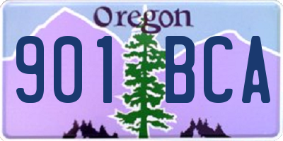 OR license plate 901BCA