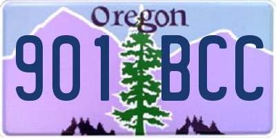OR license plate 901BCC