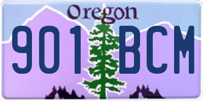 OR license plate 901BCM