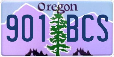 OR license plate 901BCS