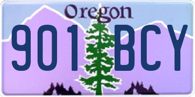 OR license plate 901BCY