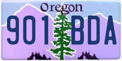 OR license plate 901BDA