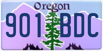 OR license plate 901BDC