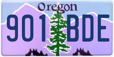 OR license plate 901BDE
