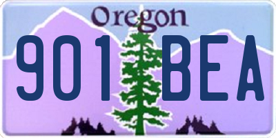 OR license plate 901BEA