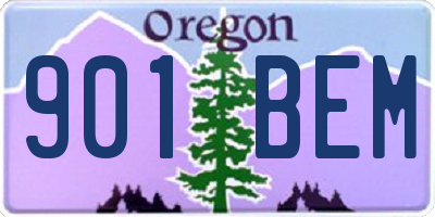 OR license plate 901BEM