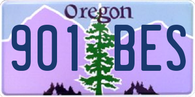 OR license plate 901BES