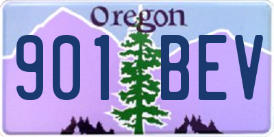 OR license plate 901BEV