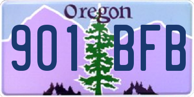 OR license plate 901BFB