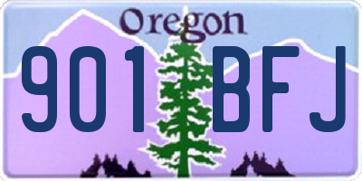 OR license plate 901BFJ