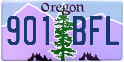 OR license plate 901BFL