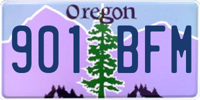OR license plate 901BFM