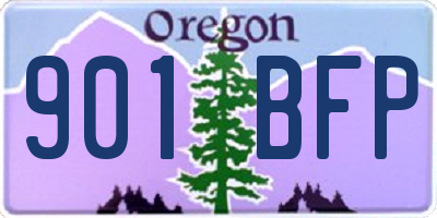 OR license plate 901BFP