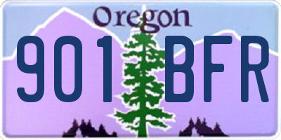 OR license plate 901BFR