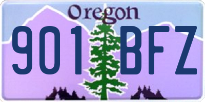 OR license plate 901BFZ