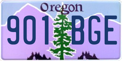 OR license plate 901BGE