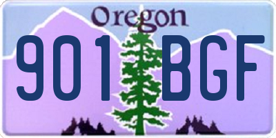 OR license plate 901BGF