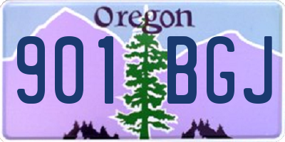 OR license plate 901BGJ