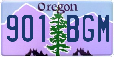 OR license plate 901BGM
