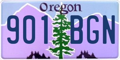 OR license plate 901BGN