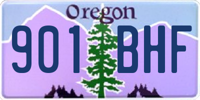OR license plate 901BHF
