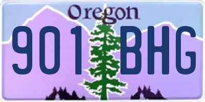 OR license plate 901BHG