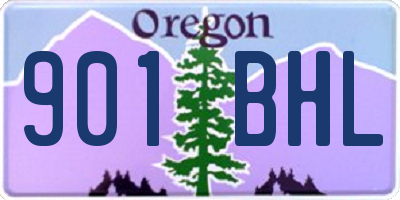 OR license plate 901BHL