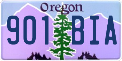 OR license plate 901BIA