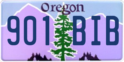 OR license plate 901BIB