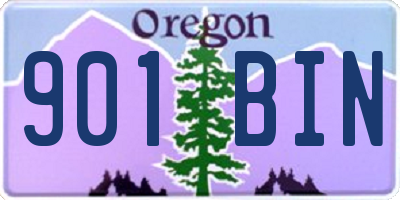 OR license plate 901BIN