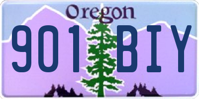 OR license plate 901BIY